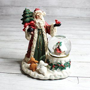 The San Francisco Music Box Company Snow Globe St Nicholas Santa Claus